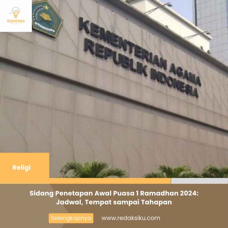 Sidang Penetapan Awal Puasa 1 Ramadhan 2024: Jadwal, Tempat sampai Tahapan