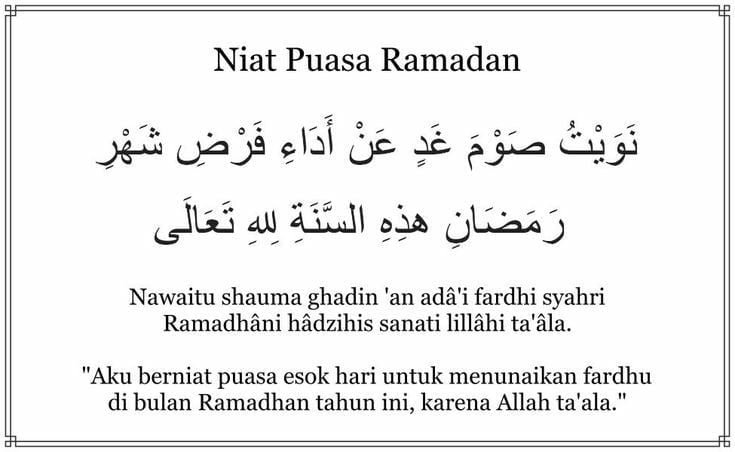 niat puasa
