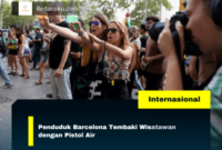 Penduduk Barcelona Tembaki Wisatawan dengan Pistol Air