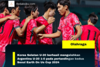 Korea Selatan U-20 berhasil mengalahkan Argentina U-20 1-0 pada pertandingan kedua Seoul Earth On Us Cup 2024