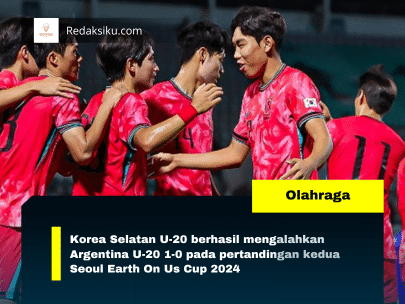 Korea Selatan U-20 berhasil mengalahkan Argentina U-20 1-0 pada pertandingan kedua Seoul Earth On Us Cup 2024