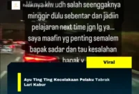 Ayu Ting Ting Kecelakaan Pelaku Tabrak Lari Kabur