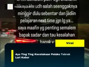 Ayu Ting Ting Kecelakaan Pelaku Tabrak Lari Kabur