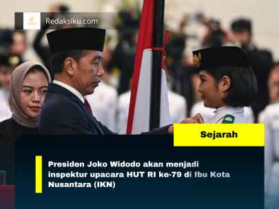 Presiden Joko Widodo akan menjadi inspektur upacara HUT RI ke-79 di Ibu Kota Nusantara (IKN)