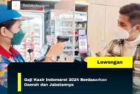 Gaji Kasir Indomaret 2024 Berdasarkan Daerah dan Jabatannya