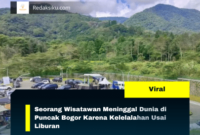 Seorang Wisatawan Meninggal Dunia di Puncak Bogor Karena Kelelalahan Usai Liburan