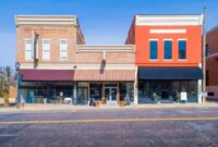 Historic downtown district of Rogers, Arkansas.