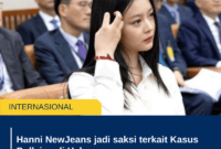 Hanni NewJeans jadi saksi terkait Kasus Bullying di Hybe