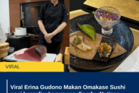 Viral Erina Gudono Makan Omakase Sushi usai bersalin, Langsung diserbu Netizen