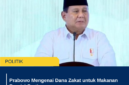 Prabowo Mengenai Dana Zakat untuk Makanan Bergizi Gratis