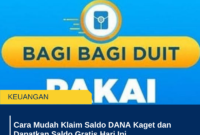 Cara Mudah Klaim Saldo DANA Kaget dan Dapatkan Saldo Gratis Hari Ini