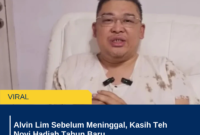 Alvin Lim Sebelum Meninggal, Kasih Teh Novi Hadiah Tahun Baru