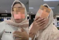 Viral aksi karyawati BUMN PT Timah Tbk yang diduga hina pegawai honorer yang pakai BPJS. (Foto/Tangkap layar Tiktok @wennymizon1) 