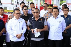 Bareskrim Polri mengungkap siasat SPBU di Jalan Alternatif Sentul, Sukaraja, Bogor, Jawa Barat, mengurangi takaran BBM. (Foto: Divisi Humas Polri)
