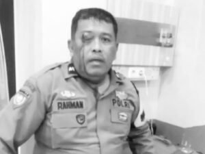 Aipda Abdul Rahman terluka parah dan kehilangan penglihatan setelah diserang dalam aksi tawuran remaja di Medan. (Foto: Instagram @medankedankita)