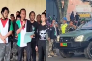 Usai Aksinya Viral, Oknum Ormas GPK yang Geber Knalpot dan Tendang Mobil TNI Yonif 412 di Magelang Beri Klarifikasi 1 Klarifikasi oknum ormas GPK yang viral usai tendang mobil TNI di Magelang. (Foto: Tangkap layar Instagram @lambe_turah)