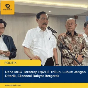 Dana MBG Terserap Rp21,6 Triliun, Luhut: Jangan Ditarik, Ekonomi Rakyat Bergerak