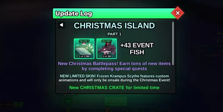 Update Fish It Christmas Event Part 1 Resmi Rilis: Panduan Konten Baru, Ikan, Kode, dan Quest 1 43 Ikan Baru Bertema Natal