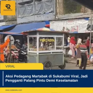 Aksi Pedagang Martabak di Sukabumi Viral, Jadi Pengganti Palang Pintu Demi Keselamatan