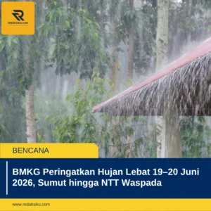 BMKG Peringatkan Hujan Lebat 19–20 Juni 2026, Sumut hingga NTT Waspada 1 BMKG Peringatkan Hujan Lebat 19–20 Juni 2026, Sumut hingga NTT Waspada